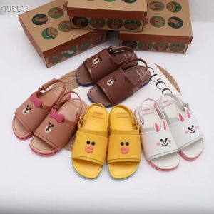 Melissa เพื่อนร่วมชั้น Connie Rabbit Bear Childrens Jelly Sandals Boys Sandals Beach Shoes Melissa