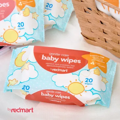 RedMart Gentle Care Baby Wipes Travel Pack 3 X 20 PCS