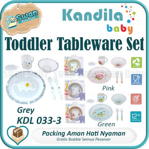 Kandila Toddler Tableware Set KDL 033-3 / Perlengkapan Makan Anak