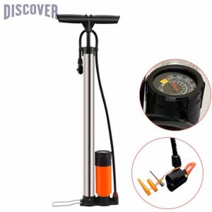 Bơm Xe Dạp Inox Có Dồng Hồ Do Ap Suất Tiện Lợi Cho Bơm Cao Ap Xe Máy O Tô Gia Dình