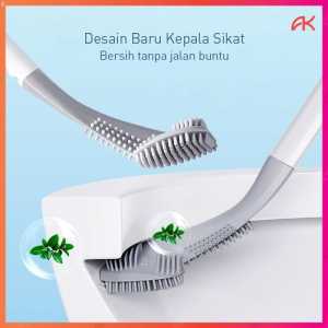 Promo Sikat WC Silikon Brush Toilet Silicone Pembersih Kamar Mandi
