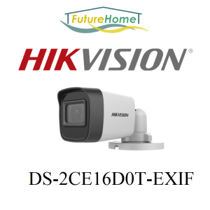 SG LOCAL HIKVISION Outdoor CCTV Camera - [ Model No: DS-2CE16D0T-EXIF] + 1080P / 2 MegaPixel Resolution Day (Color) / Night (Black and White) with Infrared night vision  supports Dahua CVI TVI AHD and Analog Mode.