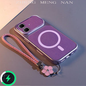 Suitable For Infinix SMART 10 New Lychee Patterned Leather 3D Magnetic Suction Ring+Hand Rope Anti Fall Shell