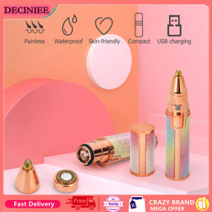 DECINIEE Electric Eyebrow Trimmer Security Hair Removal Eye Brow Epilator Mini Shaper Shaver Painless Razor Facial Hair Remover