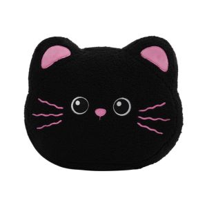 RBRY Cute Cartoon Cat Car Seat Cushion Plush Double Neck Backrest Car Cushion Non-slip Car Headrest Neck Pillow Universal