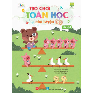 Sách Trò chơi toán học rèn luyện IQ Cấp độ 1+2+3+4 ( Dành cho trẻ 3 - 9 tuổi ) - Đinh Tị