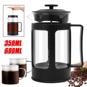 350/600ml Portable French Press Coffee Maker Food Grade PP Heat Resistant Glass Coffee Pot Maker