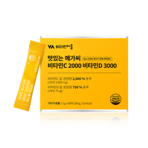 [Korea] High-potency Vitamin C + Vitamin D 60sticks for 2months powder Megadose vitamin NON-GMO corn