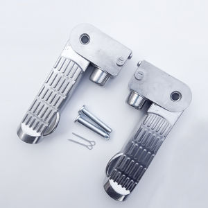 1 Pair Foldable  Aluminum Alloy E-Bike Pedal Footrest Set for Enhanced Comfort
