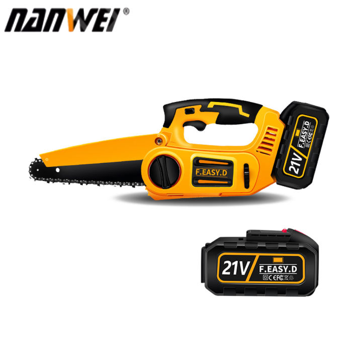NANWEI 21โวลต์20000รอบต่อนาที Brushless เลื่อยตัดแต่งกิ่งแบบชาร์จไม้ ...