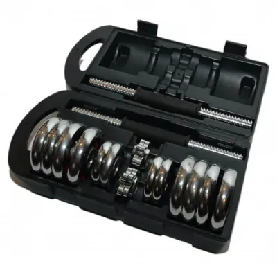 (FITNET) [Bulky] Adjustable Chrome Dumbbell Sets 15kg / 20kg / 30kg / 50kg Dumbbells / Weights / Gym / Fitness / Barbells / Strength Training / Body Building / sd