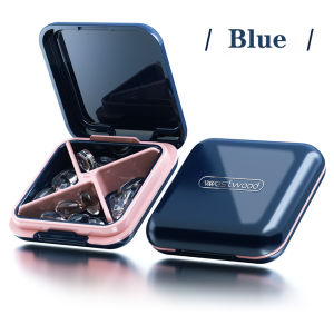 HKStorage 4 Grid Waterproof Medicine Pill Box For Storage Travel Pill Case Vitamins Container Plastic Box Capsules Organizer For Tablets