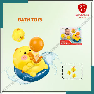 Mainan anak mandi bebek bath toys 4in1 duck toys lucu