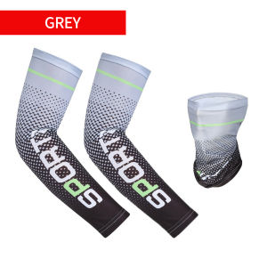 【Sleeves+Mask】Ice Silk Sleeve And Ice Silk MaskUV Sun Protection Cooling Anti-Slip Arm Sleeves Outdoor Sport Cycling Sleeve UV Protect Arm And Face Riding Headscarf Hand Socks Quick Drying Breathable Sunscreen Mask For Summer Face Neck Fishing Bike