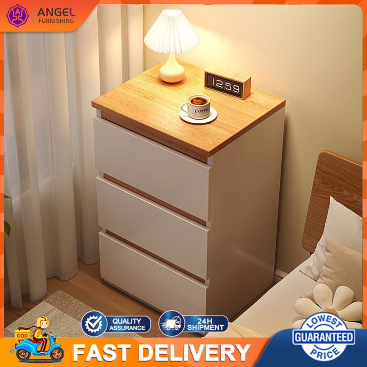 Bedside Table With Drawer Multilayer Storage Simple Design For Bedroom ...