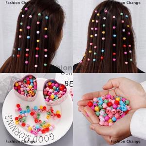[COD] Fashion Change Lovely Beads Hairpin For Girls Candy Colors Plastic Mini Hair Clips Barrette