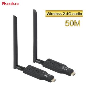 2.4G HDMI Wireless ARC Audio Transmitter Receiver Kit 50M Wireless HDMI Arc Audio Extender Adapter For TV Projector PC Sound Bar