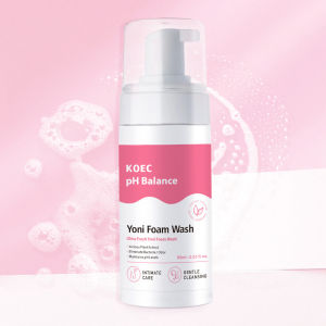 KOECPH Kem rửa vùng kín cân bằng độ ẩm dành cho nữ giới để chăm sóc tươi mát Yoni Foam Wash