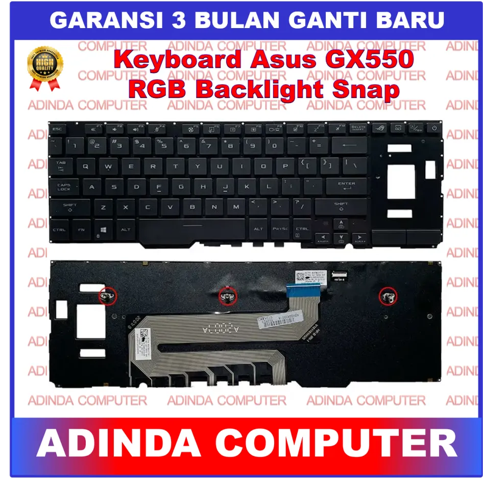 Keyboard Asus ROG Zephyrus Duo 15 GX550 GX550L GX550LWS GX550LXS