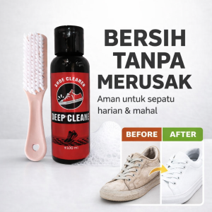 Shoe Cleaner Pembersih Sepatu + Sikat Lembut | Aman Suede Knit & Canvas | Bersih Tanpa Merusak