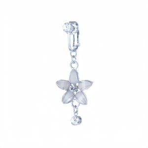 Good luck befalls! No Perforated Fake Navel Buckles Various Styles of Pendants Diamond Navel Accessories Beach Accessories Slimming Accessories European and American Styles - 1PCS