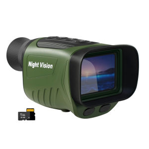 BekinTek Night Vision Monocular Rechargeable Telescope  NVG Goggles Full Dark Observing   Adjustment 8x Digital Zoom 2.5K Video Recording 40M Photo 2 Inches HD Screen with 32G TF Card for Low Light Bd Watching Camping Concerts