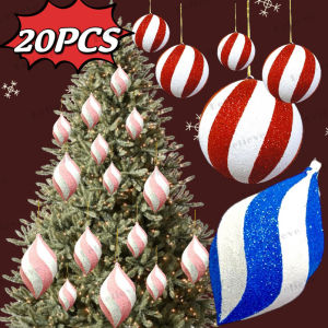 BELIEVE Red White and Red Green Christmas Balls 8cm 10cm with 11cm Water Drop Ornament Options Glitter Twist Style Handmade in the Philippines Classic Christmas Tree Decorations for Home Office Party