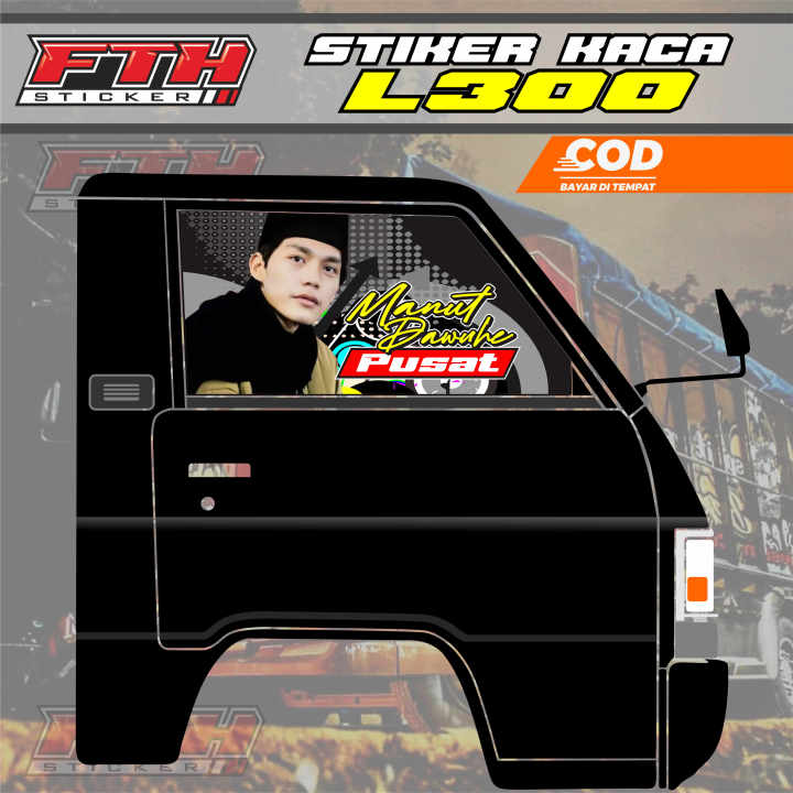 Fth Sticker Stiker One Way sticker jaring - jaring Kaca Samping L300 - Bisa Custom ...