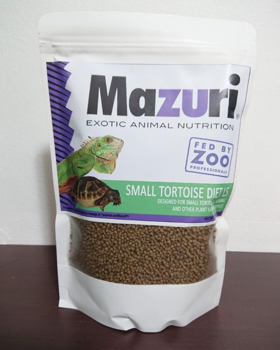Mazuri Small Tortoise Diet LS 1lb Authorized Dealer (Low starch food for  small baby hatchling tortoises)