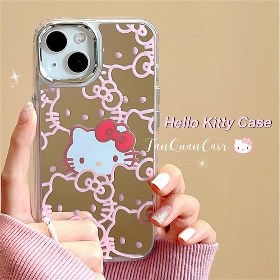 Sanrio Hello Kitty Pink Edge Phone Case For Iphone 14 13 11 12 Pro