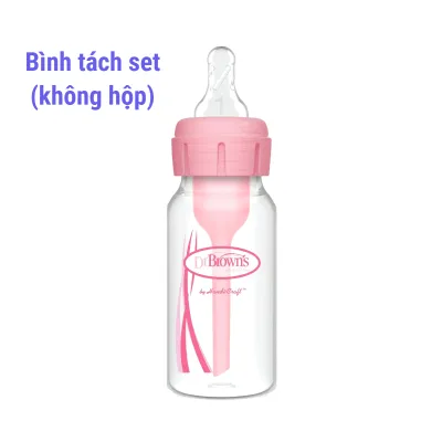 Bình sữa Dr Browns Option+ Cổ Hẹp thế hệ mới dung tích 250ml (họa tiết)