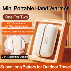 Magnetic Split Hand Warmer Portable Pocket Heater Mini USB Rechargeable Hand Warmer Super Long Battery