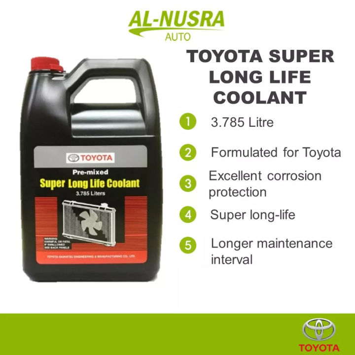 TOYOTA SUPER LONG LIFE COOLANT 3.785L RADIATOR COOLANT CECAIR PENYEJUK ...