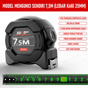 Sahabat gemilang jaya Home Meteran Roll High Precision Self Lock Tape Measure Bangunan Canggih 5 Meter Import Terbaik Baja Tahan Karat dan Tahan Air Kelas Industri 3M/5M/7.5M Pita Baja Anti Karat Alat Mengukur