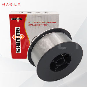 ลวดเชื่อมฟลักซ์คอร์ (FLUX CORE) 0.8 mm/1.0mm ( ม้วน 1 กก.)ลวดเชื่อมมิ๊กฟลักคอ ซีโอทูCO2