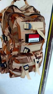 Tas ransel punggung Loreng coklat