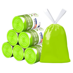 Wormwood Mosquito Repellent Portable Drawstring Bag Anti-Flying Insect Thickened Garbage Bag Deodorizing Plastic Bag 艾草驱蚊垃圾袋