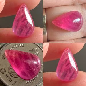 R105 พลอยทับทิม อาฟริกา ปรับปรุงเผาใหม่ จํานวน 1เม็ด นน 8.30 กะรัต ขนาด 15x10x5.9 มิลลิเมตร