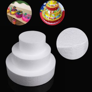 KECTTIO 4/6/8 Inch DIY Polystyrene Flower Mould Party Cake Dummy Modelling Sugarcraft Foam Styrofoam