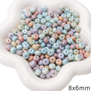 2-10 cái đá quý tự nhiên cầu vồng hạt đá vòng vuông hạt đệm rời cho làm đồ trang sức vòng tay tự Làm Vòng Cổ Mặt dây chuyền