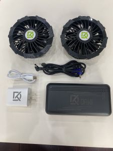 Bộ QUẠT PIN áo điều hòa DAIKI NHẬT BẢN 2024 PIN 50.000mah chạy 14-15 tiếng Quạt 15V không chổi than