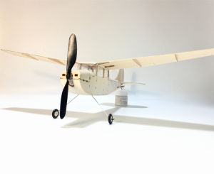480mm Small Cessna L-19 Balsa Wood Kit Easy Build Laser Cut Frame for RC Model Beginners DIY Plane for Beginners