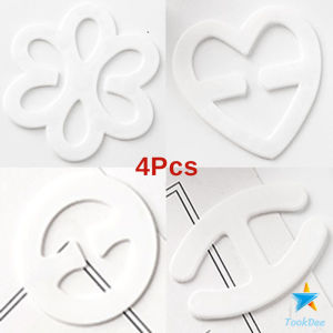 TookDee คลิปหัวเข็มขัด ปรับได้ สำหรับซ่อนสายเสื้อชั้นใน รูปผีเสื้อ ดอกไม้ สําหรับชุดชั้นในสตรี Bra Strap Clips