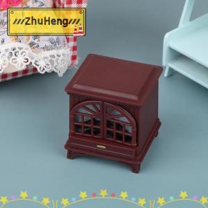 zhuheng Nhà búp bê mô hình Lò sưởi mô phỏng thu nhỏ đồ trang trí nội thất đồ chơi trẻ em