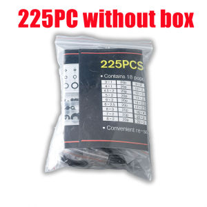 JIANTAI 225Pcs Rubber O Rings Kit 18 Size Universal Nitrile NBR Washer Gasket Assortment Set for Automotive Faucet Pressure Plumbing Sealing RepairAir or Gas ConnectionsResist Oil and Heat