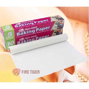กระดาษไข BAKING PAPER กระดาษรองอบ กระดาษรองกันติด อุปกรณ์เบเกอรี่ ยาว 5เมตร และ10เมตร. FT99