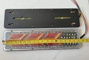 【Local Stock】2pcs 46CM Trailer Truck Caravan Boat Car Led Rear Stop Tail Light 24V waterproof Flow Steering brake reversing traffic fog lamp Flower Type