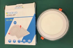 ThorLED Downlight 6 Inch 3 Mode Bubble Side Round/Square Shape Warm White+Daylight Round Shape 12+4 Watt (Taiwan Technical) (190 WW+DL)