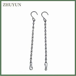 ZHUYUN Chuỗi treo màu đen hoa nồi chim ăn đồ trang trí vườn cây treo