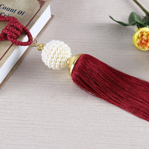 Tasel Gorden Mutiara Rumbai Cantik Elegan Mewah Tali Gorden Rumbai Mutiara Tali Gordeng Ikat Gordeng